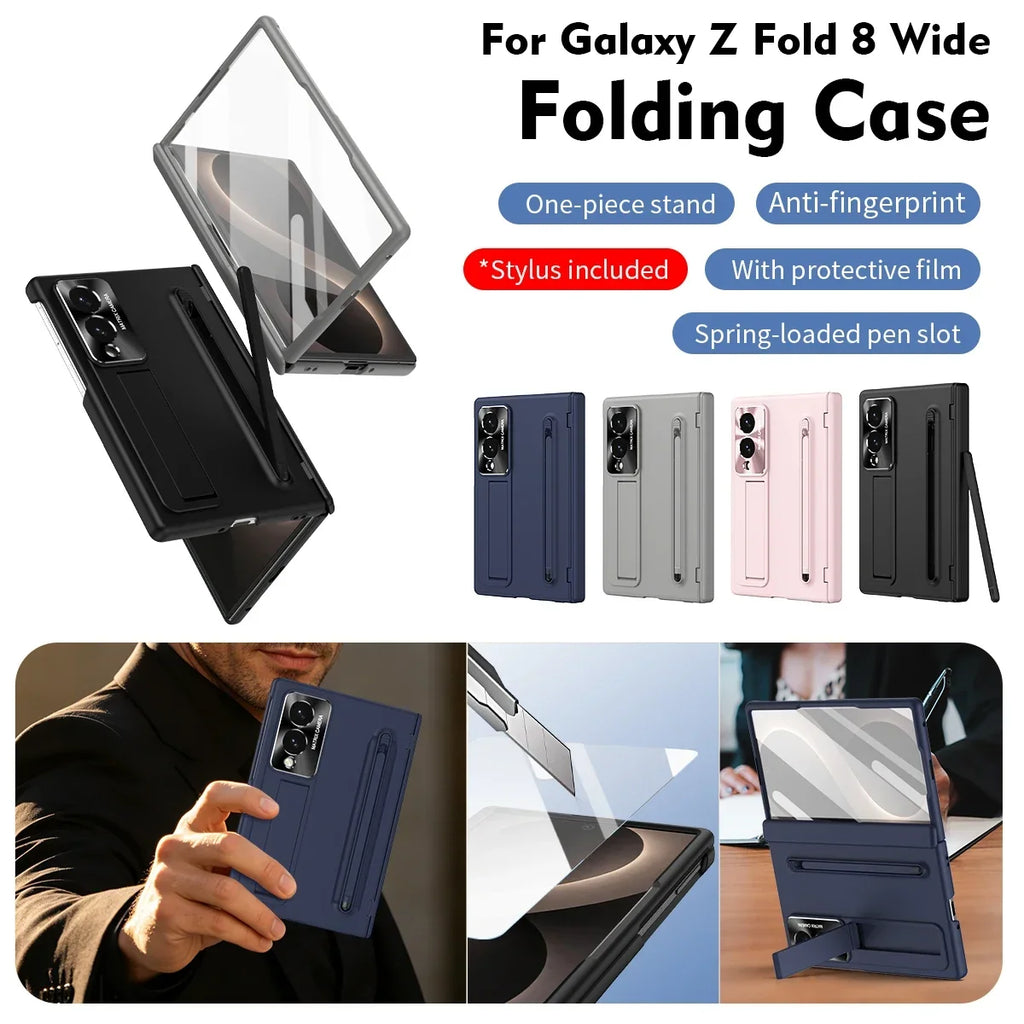 Pen Slot Kickstand Case For Galaxy Z Fold 8 Series