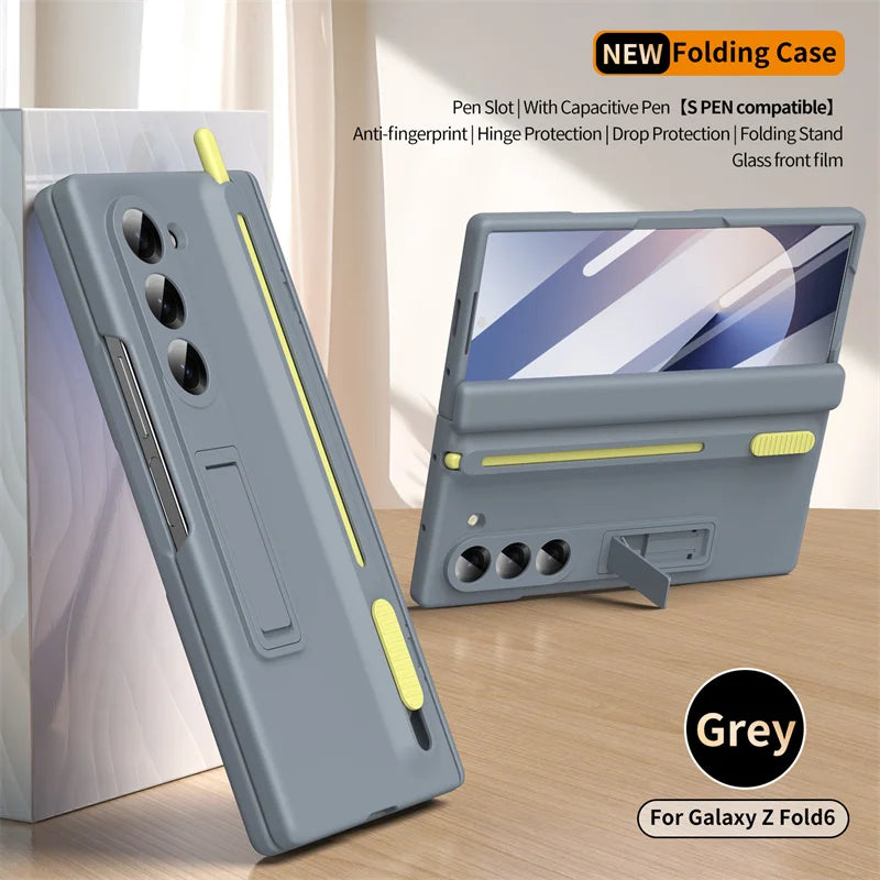 Magnetic Hinge Case with S Pen Slot