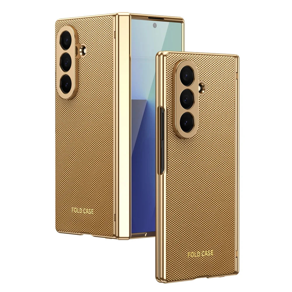 Diamond Leather Hinge Case For Z Fold Series