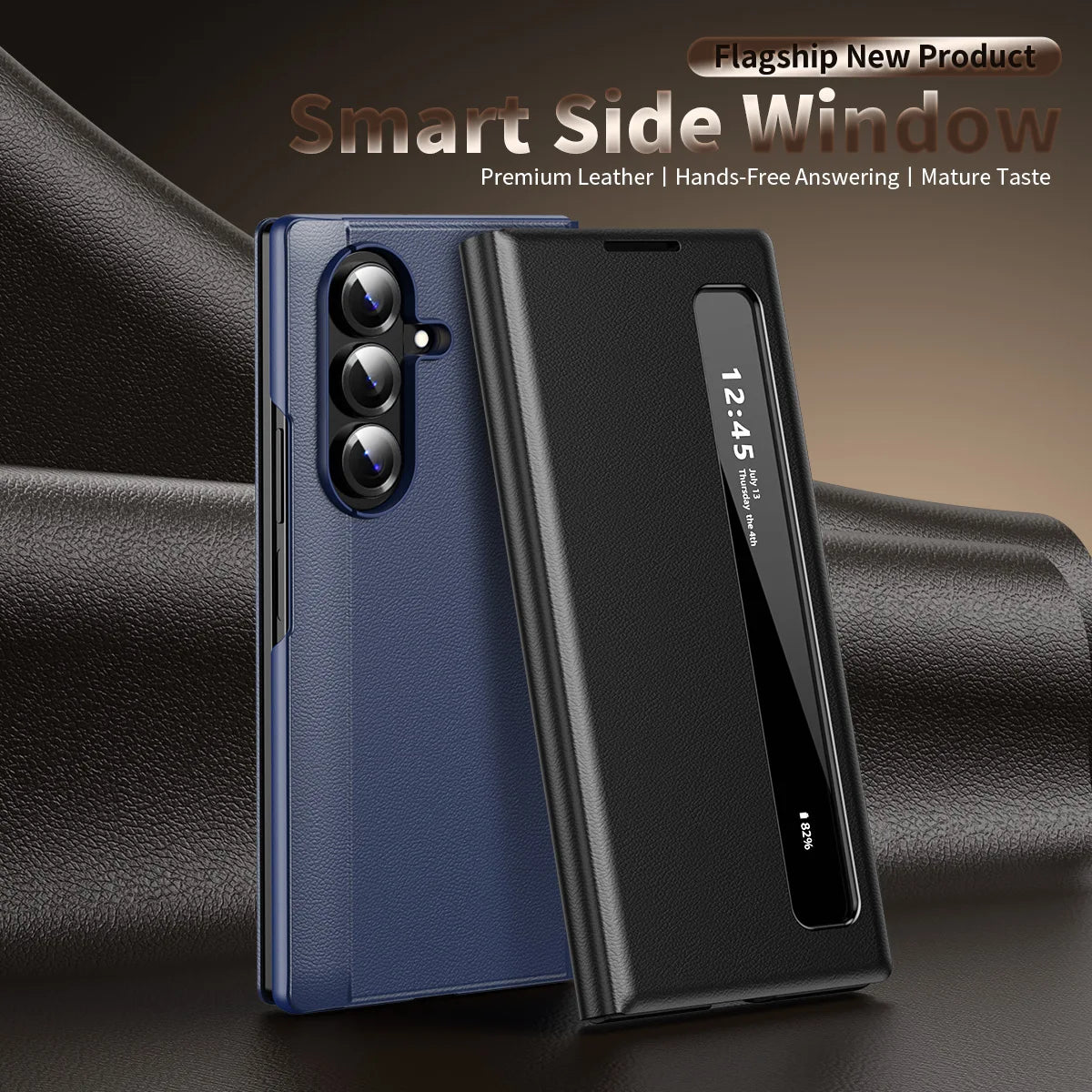 Leather Smart Case For Galaxy Z Fold