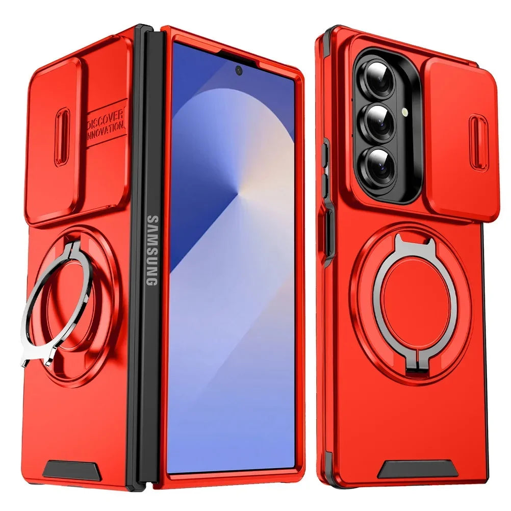 Magnetic Kickstand Case with Slide Camera Protetction