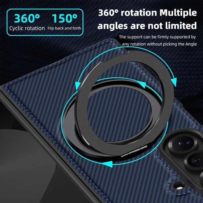 Carbon Fiber Case with Magnetic Ring