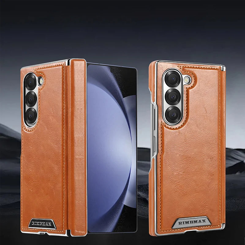 Vintage Leather Magnetic Case for Galaxy Z Fold
