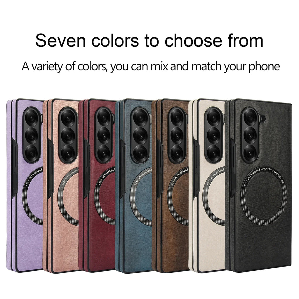 Full Protection Magnetic Leather Case