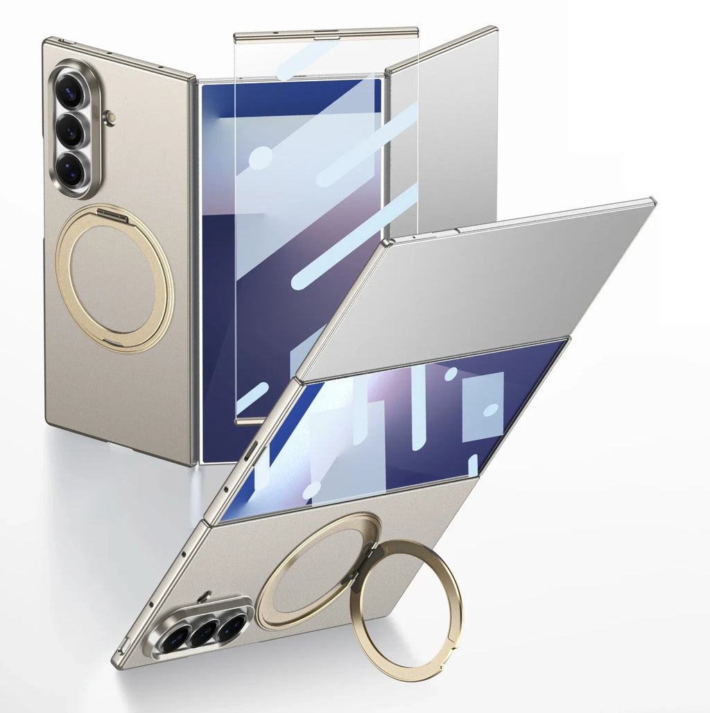 Matte Z TriFold Case with 360° Ring Stand