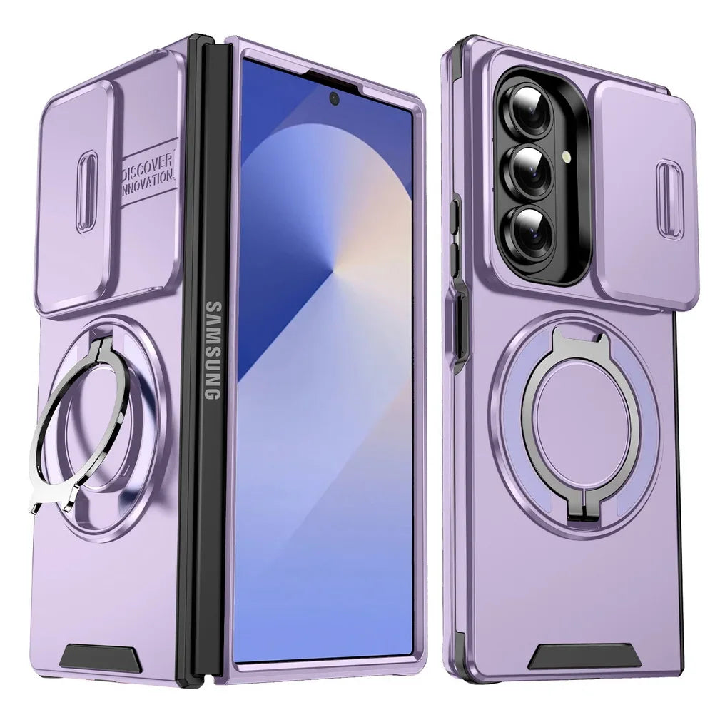 Magnetic Kickstand Case with Slide Camera Protetction