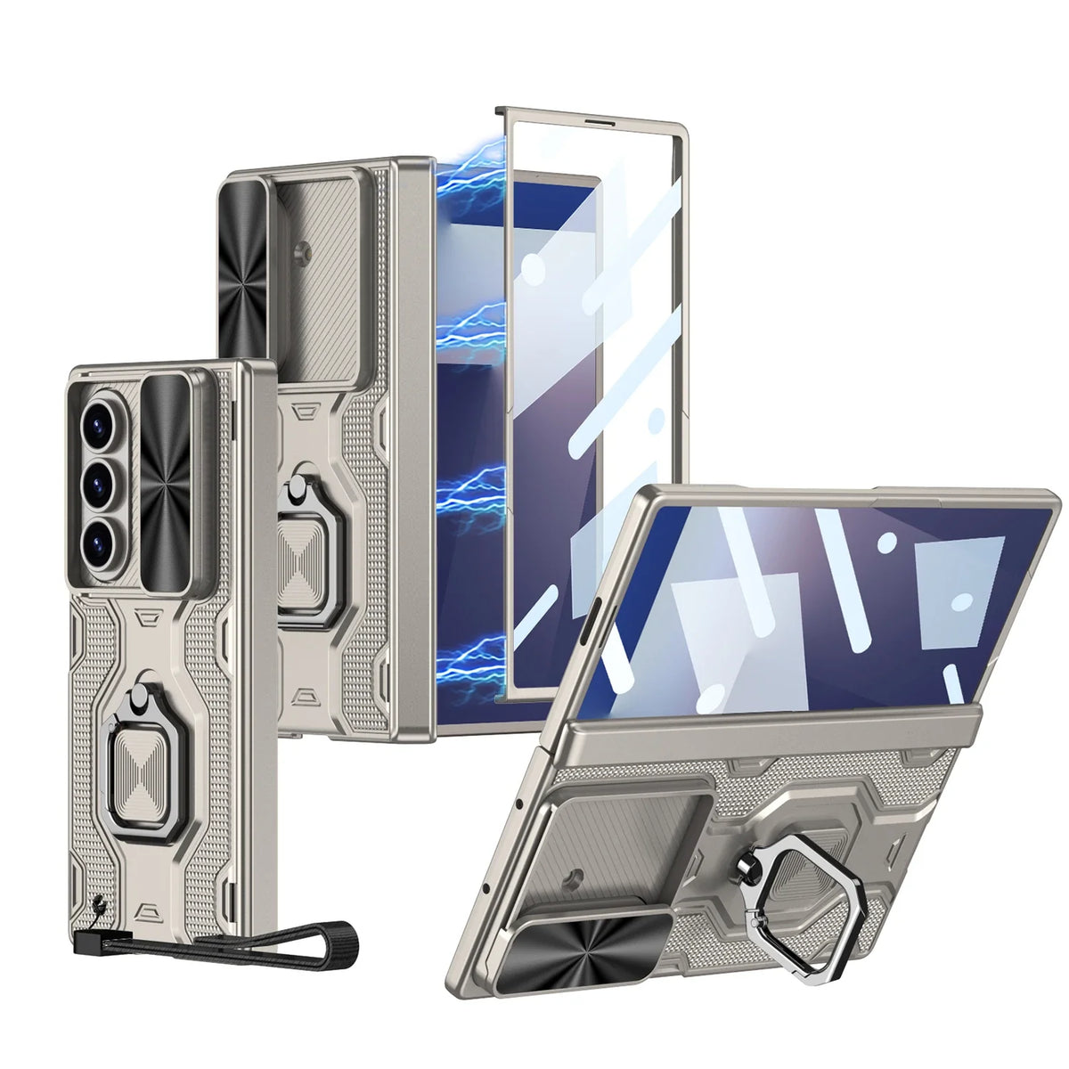 Rugged Magnetic Ring Kickstand Case
