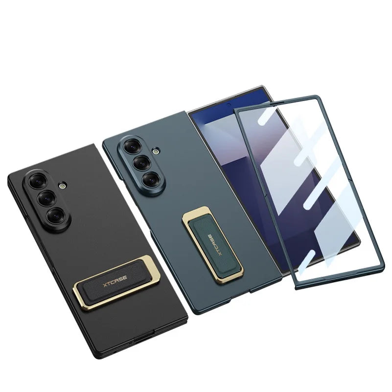Luxury Magnetic Kickstand Case with Strap