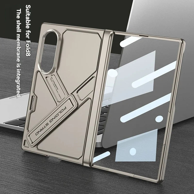 Armor Stand Case with Glass For Galaxy Z Fold 8
