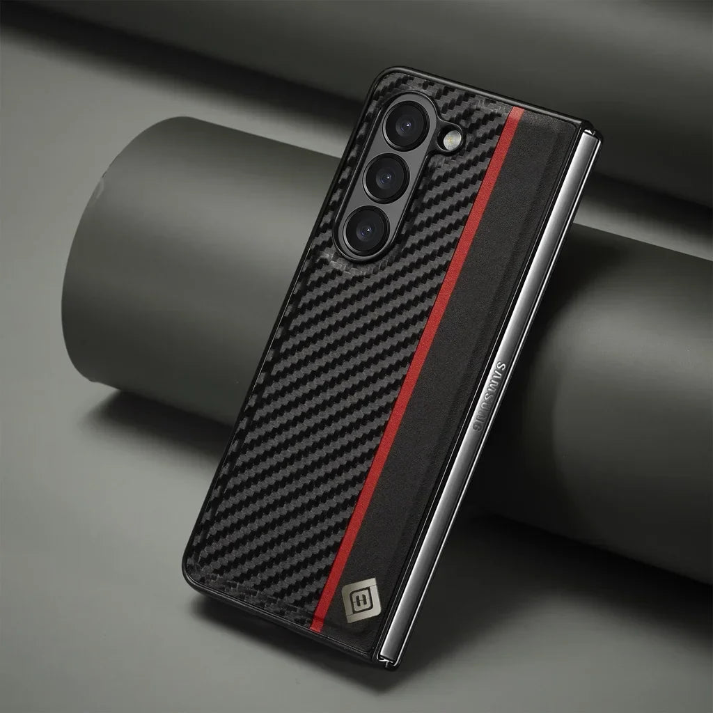 Shockproof Carbon Fiber Texture Case For Samsung Galaxy Z Fold Series