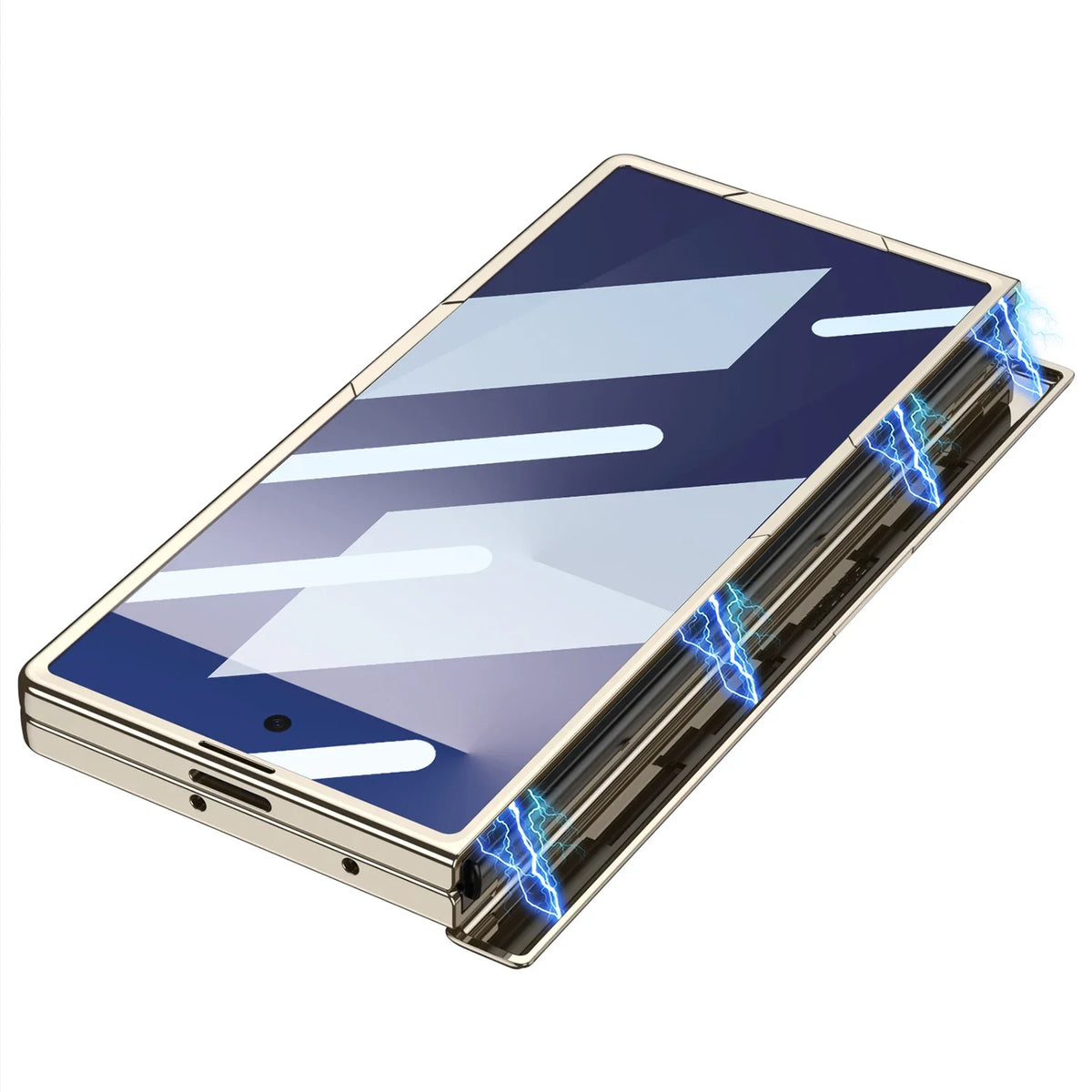 Clear Kickstand Armor Case with Hinge Protection