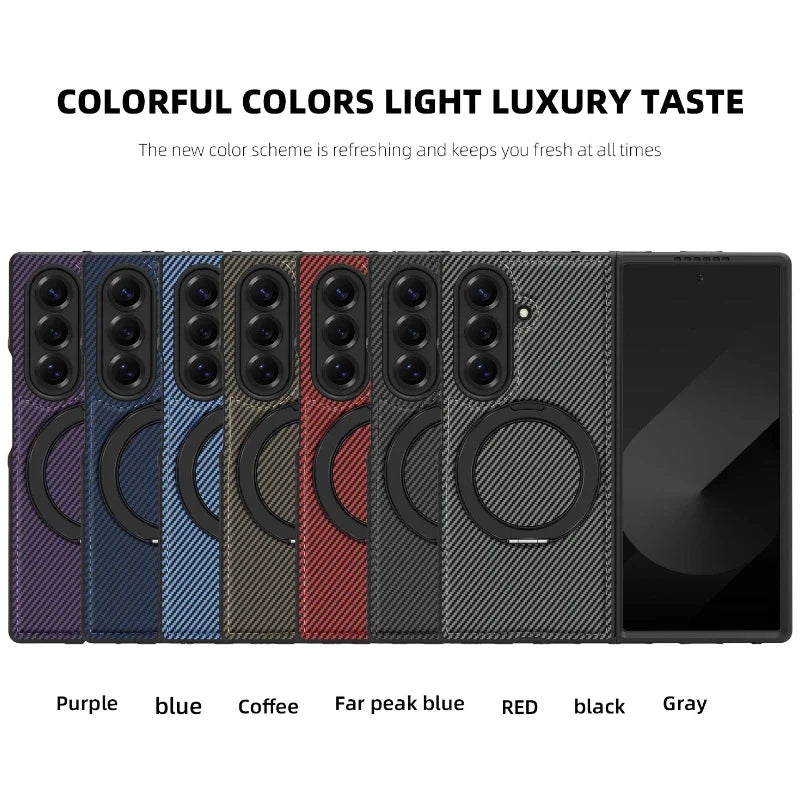 Carbon Fiber Case with Magnetic Ring