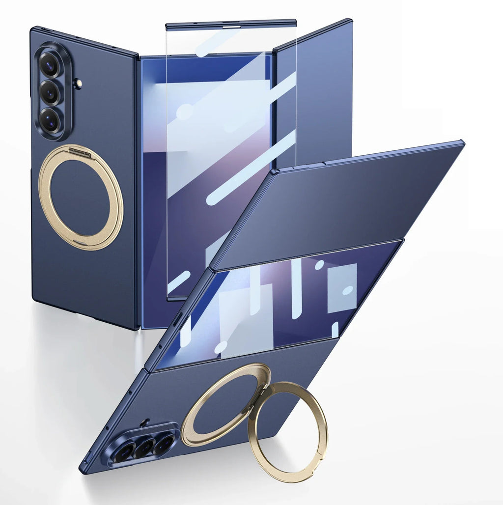 Matte Z TriFold Case with 360° Ring Stand