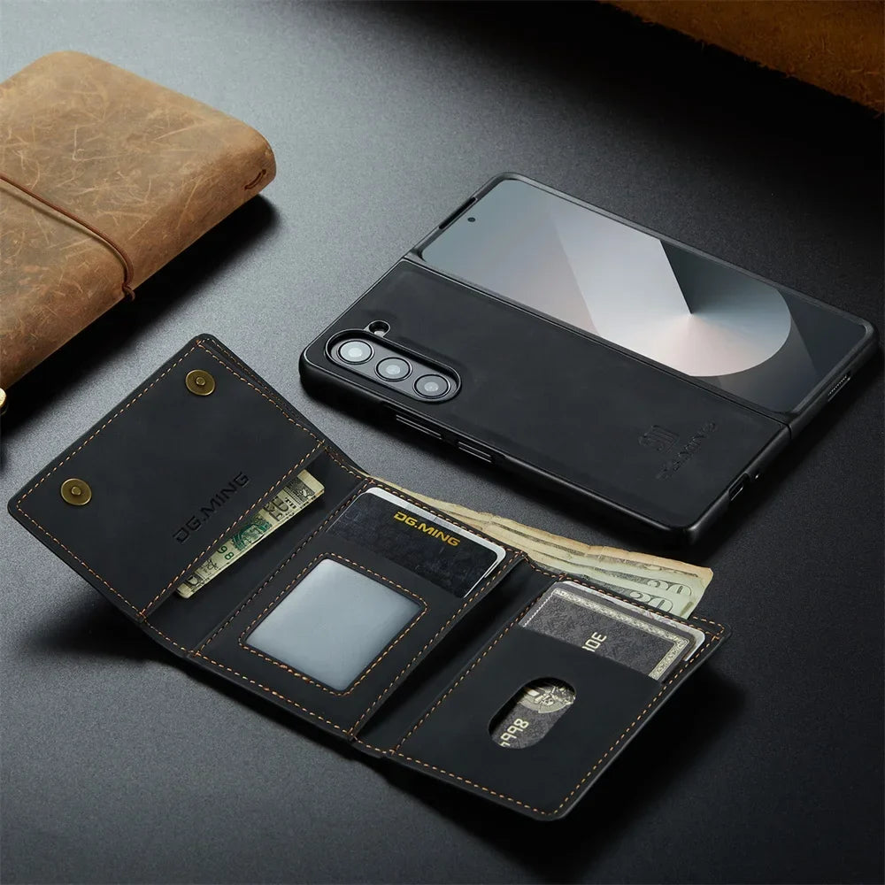 Multi-Card Wallet Leather Case
