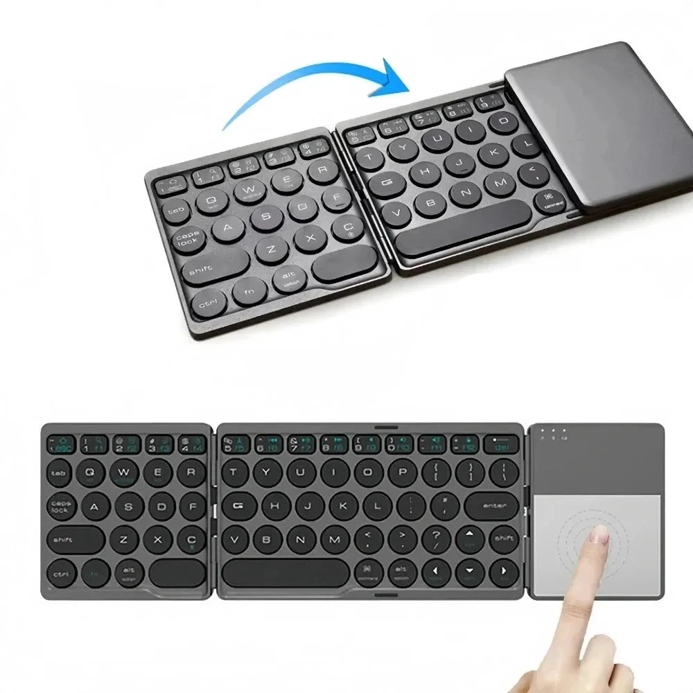 Foldable Bluetooth Keyboard with Trackpad