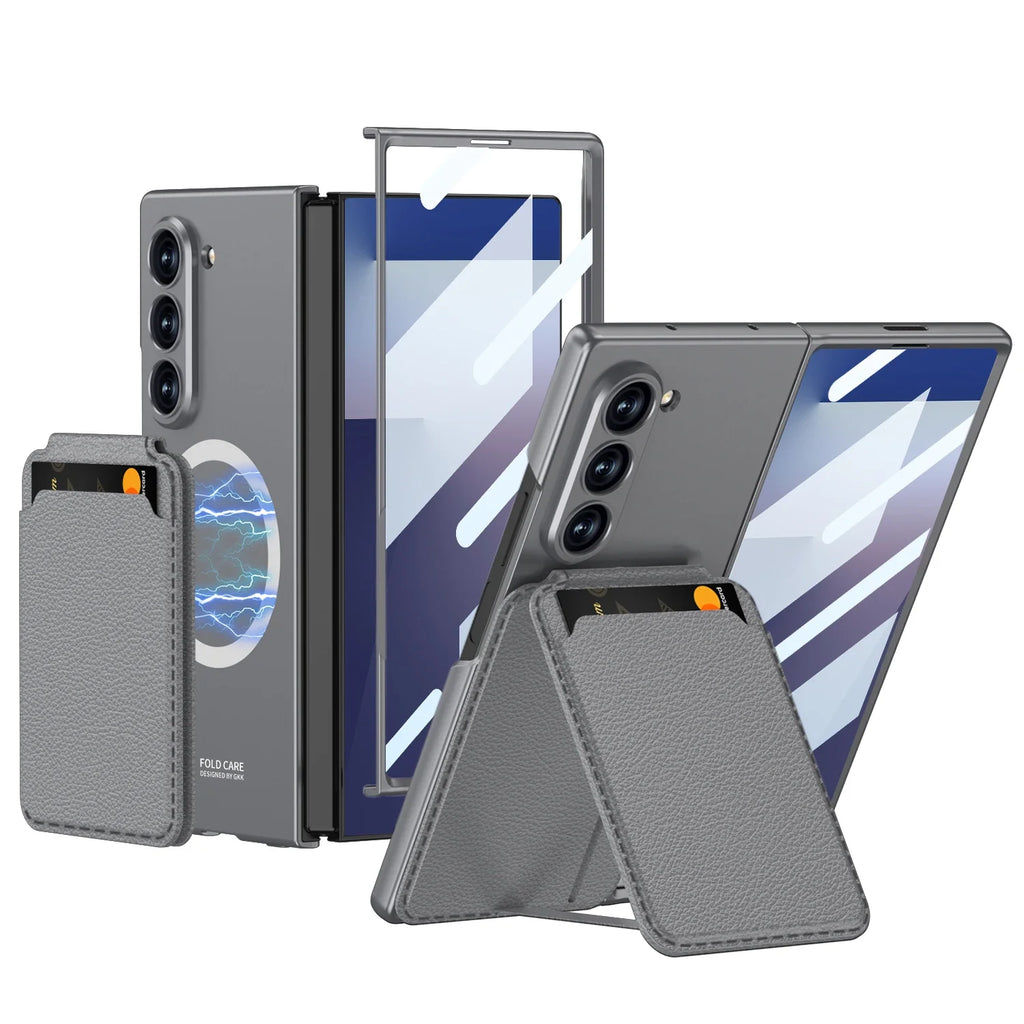 Magnetic Wallet Stand Case For Z Fold
