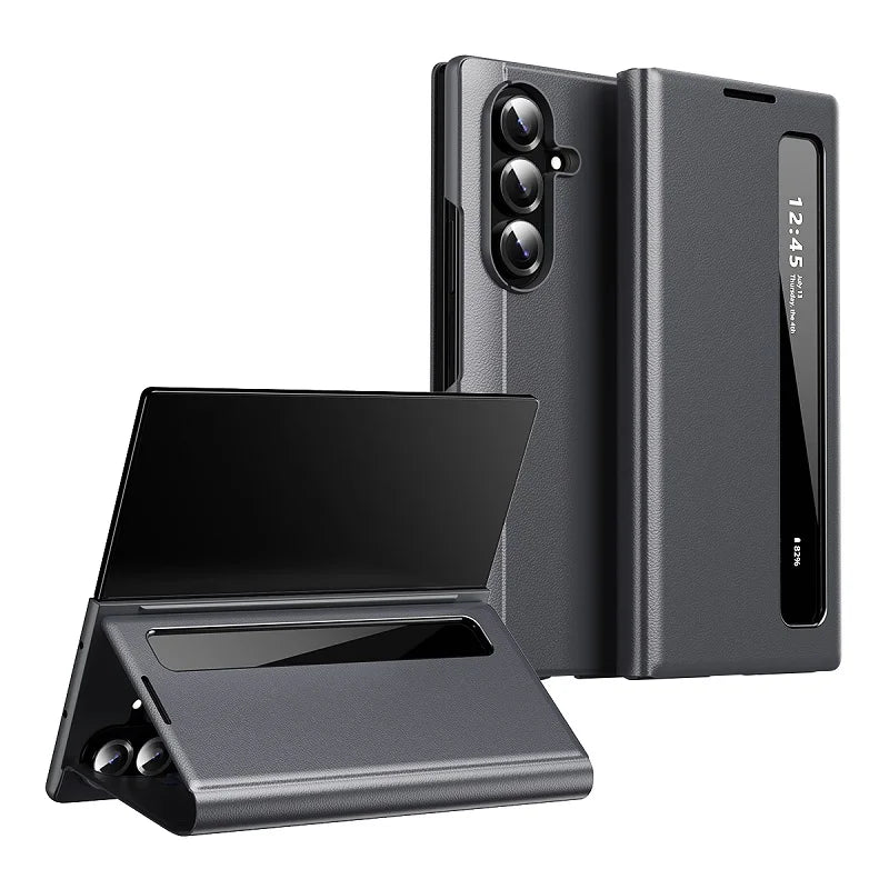 Leather Smart Case For Galaxy Z Fold