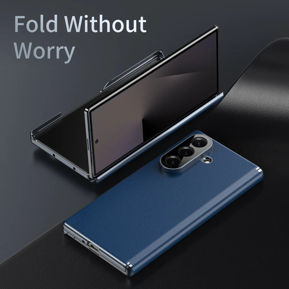 Frostbite Leather Shield For Galaxy Z Fold Series
