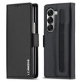 Leather Wallet Case with Card Holder & Kickstand