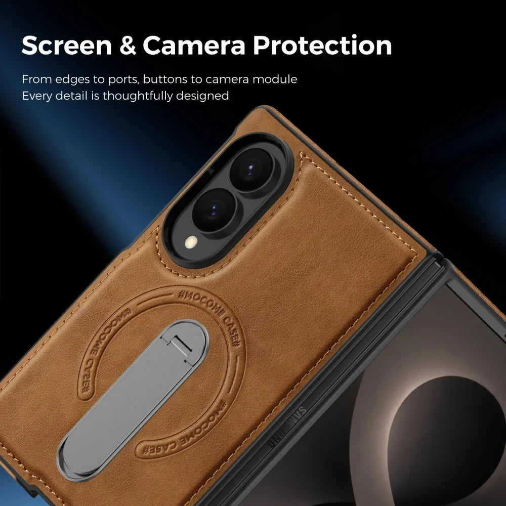 360° Magnetic Leather Stand Case for Galaxy Z Fold 8 Series