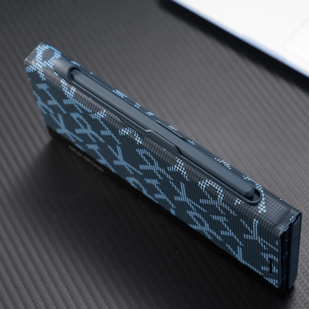 Leather Stand Case with Pen For Galaxy Z Fold