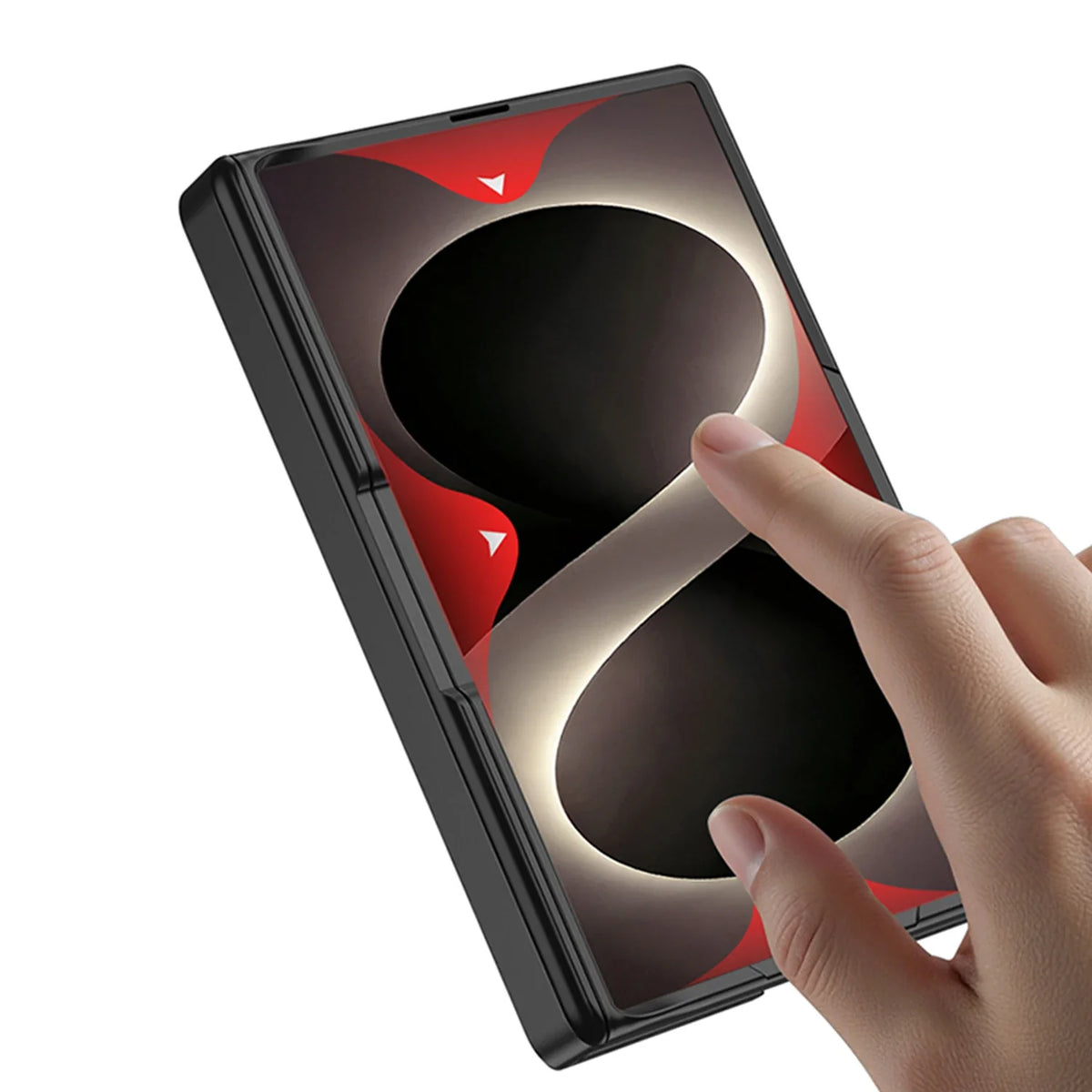 Magnetic Stand Case with Hinge Protection