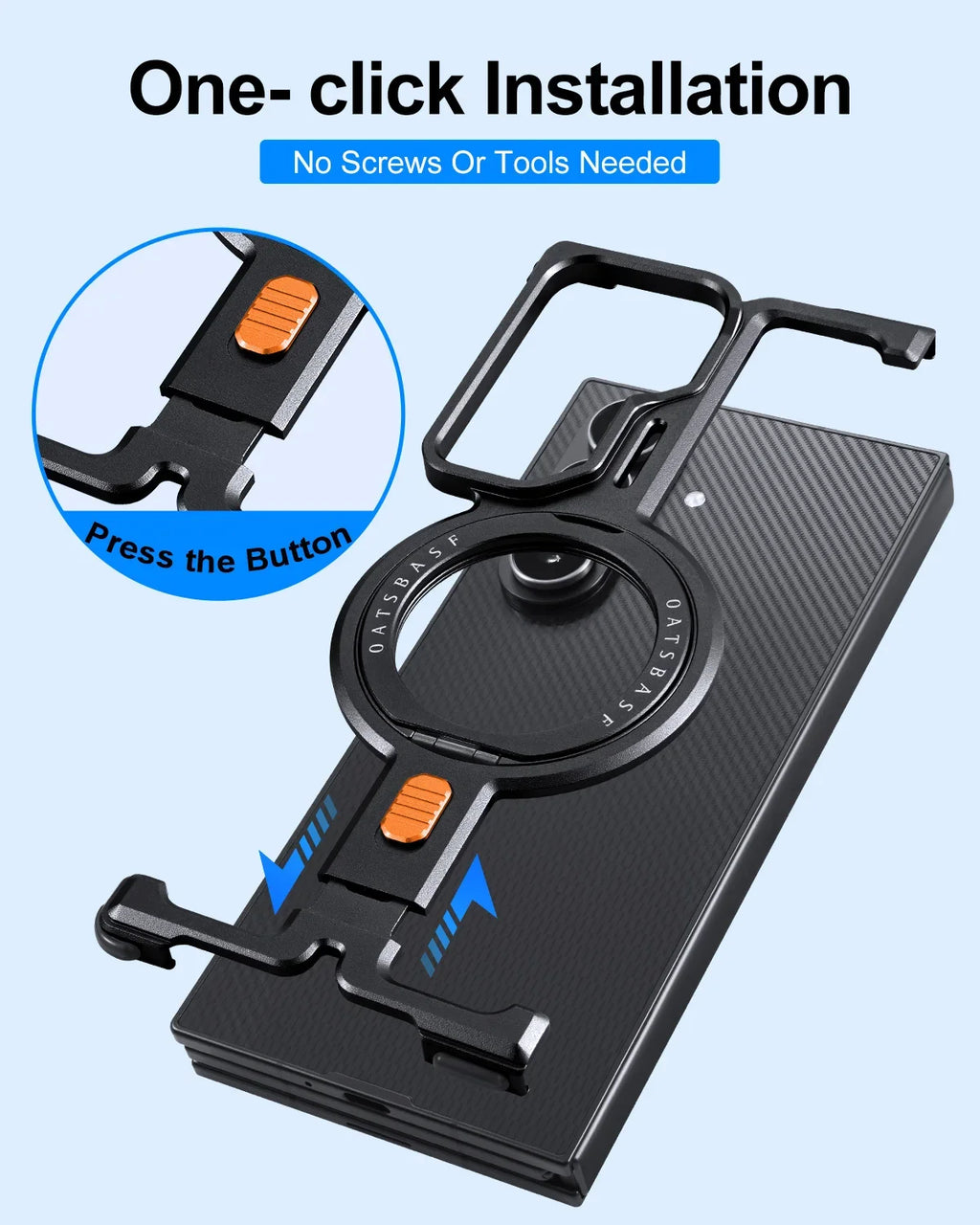 Armor Ring Kickstand Case For Galaxy Z TriFold