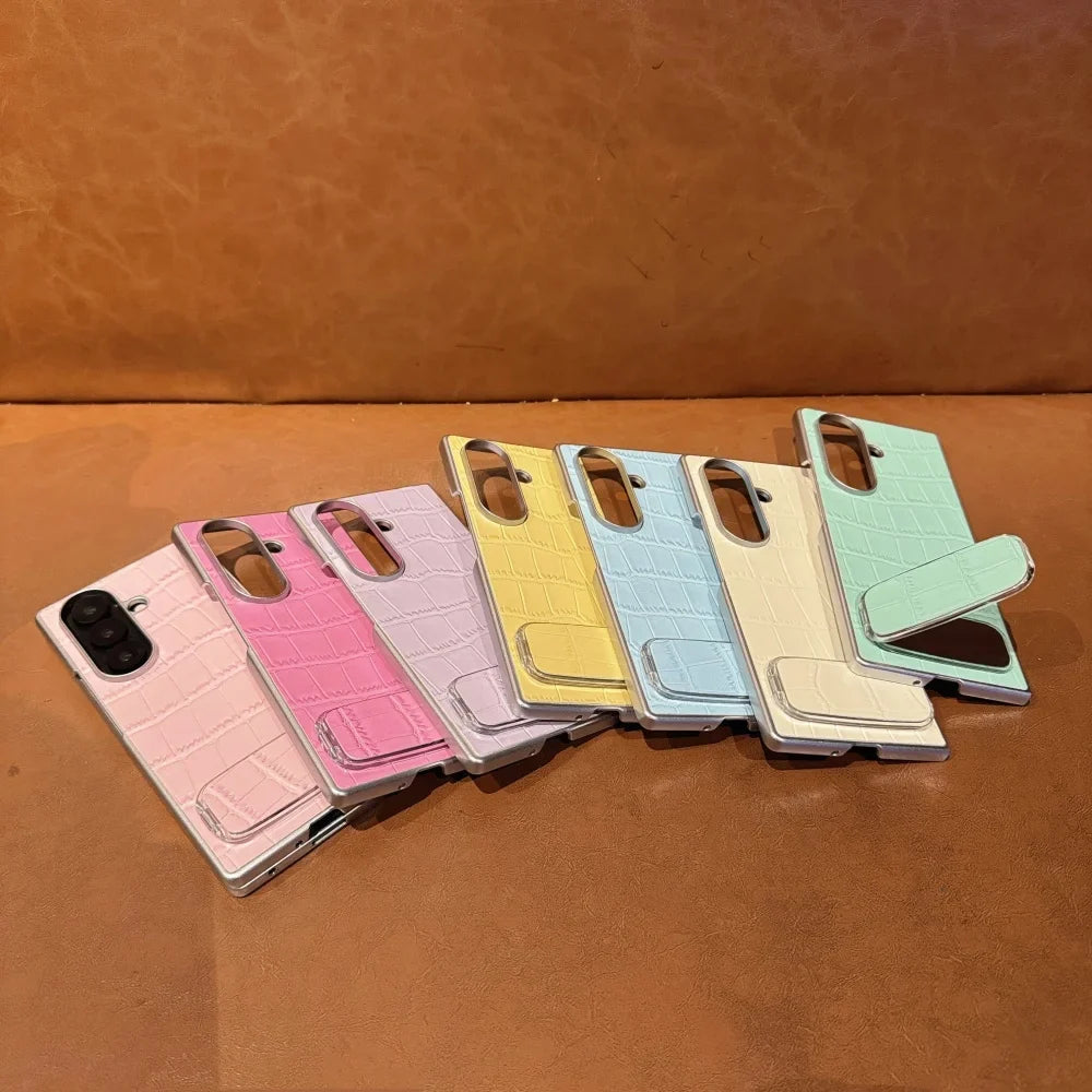 Luxury Crocodile Texture Kickstand Case