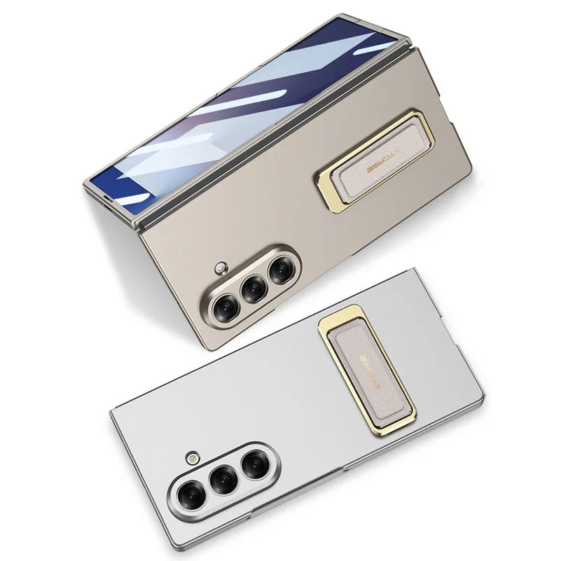 Luxury Magnetic Kickstand Case with Strap
