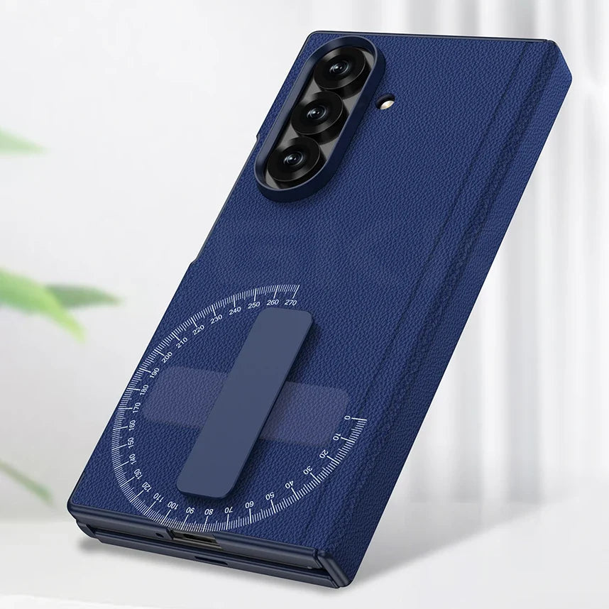 Leather Stand Case With Hinge Protection for Galaxy Z TriFold