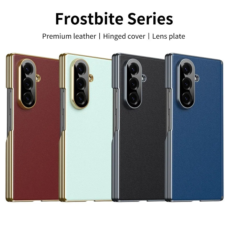 Frostbite Leather Shield For Galaxy Z Fold Series