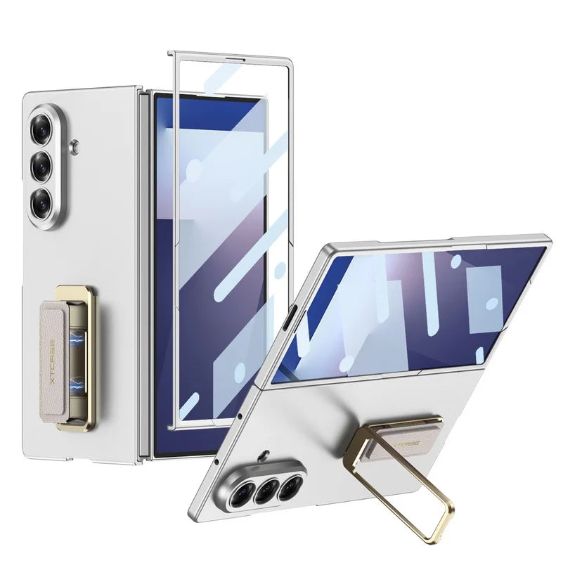 Luxury Magnetic Kickstand Case with Strap