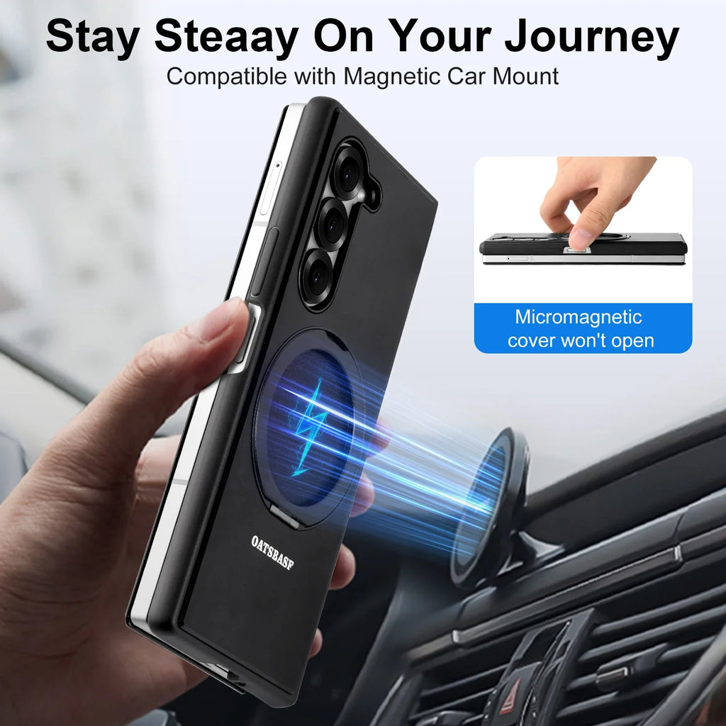 Full Protection Magnetic Ring Stand For Z Fold 7