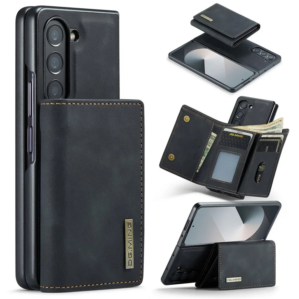 Multi-Card Wallet Leather Case