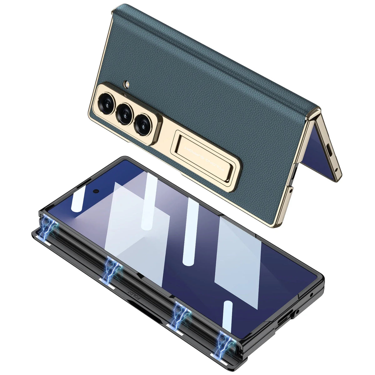 Premium Leather Magnetic Stand Case