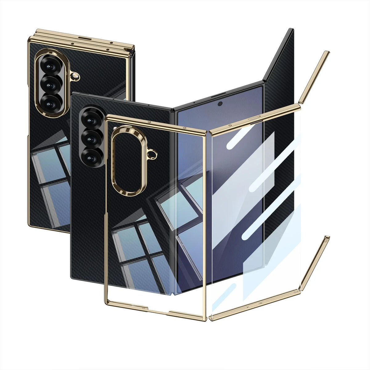 Ultra-thin Clear Case with Front Screen Glass