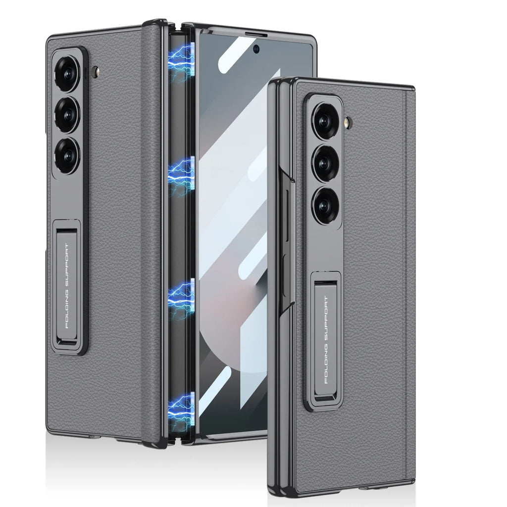 Premium Leather Magnetic Stand Case
