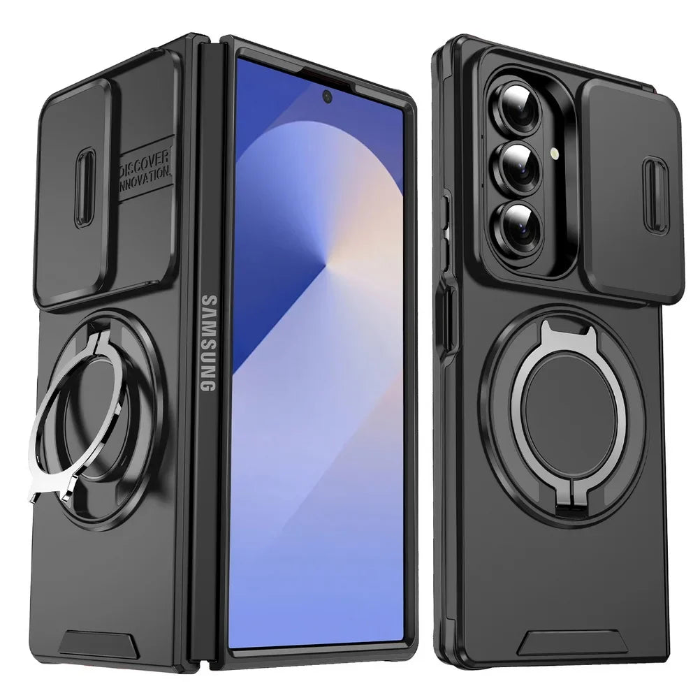 Magnetic Kickstand Case with Slide Camera Protetction
