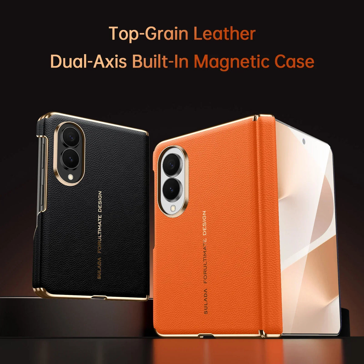 Premium Leather MagSafe Case For Z Fold Series