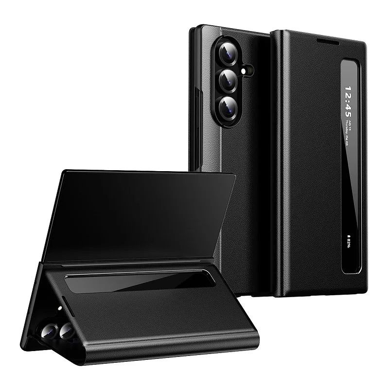 Leather Smart Case For Galaxy Z Fold