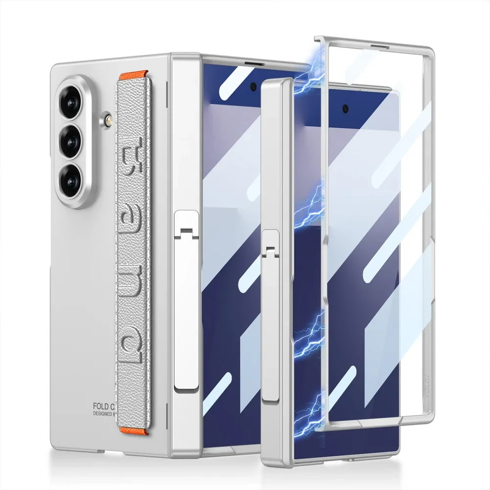 Magnetic Kickstand Case with Hand Strap