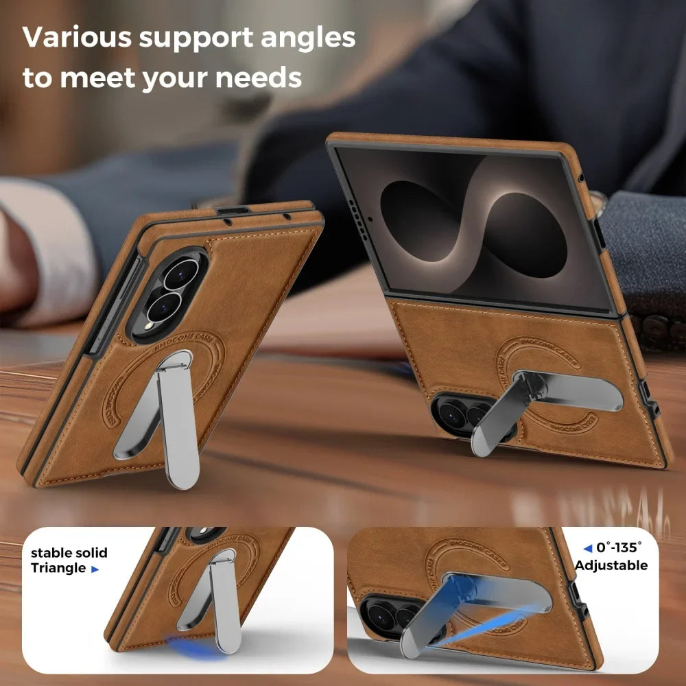 360° Magnetic Leather Stand Case for Galaxy Z Fold 8 Series