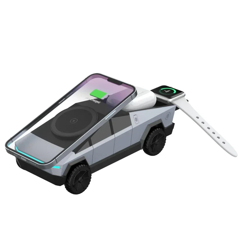 CyberDock 3-in-1 Wireless Charging Station