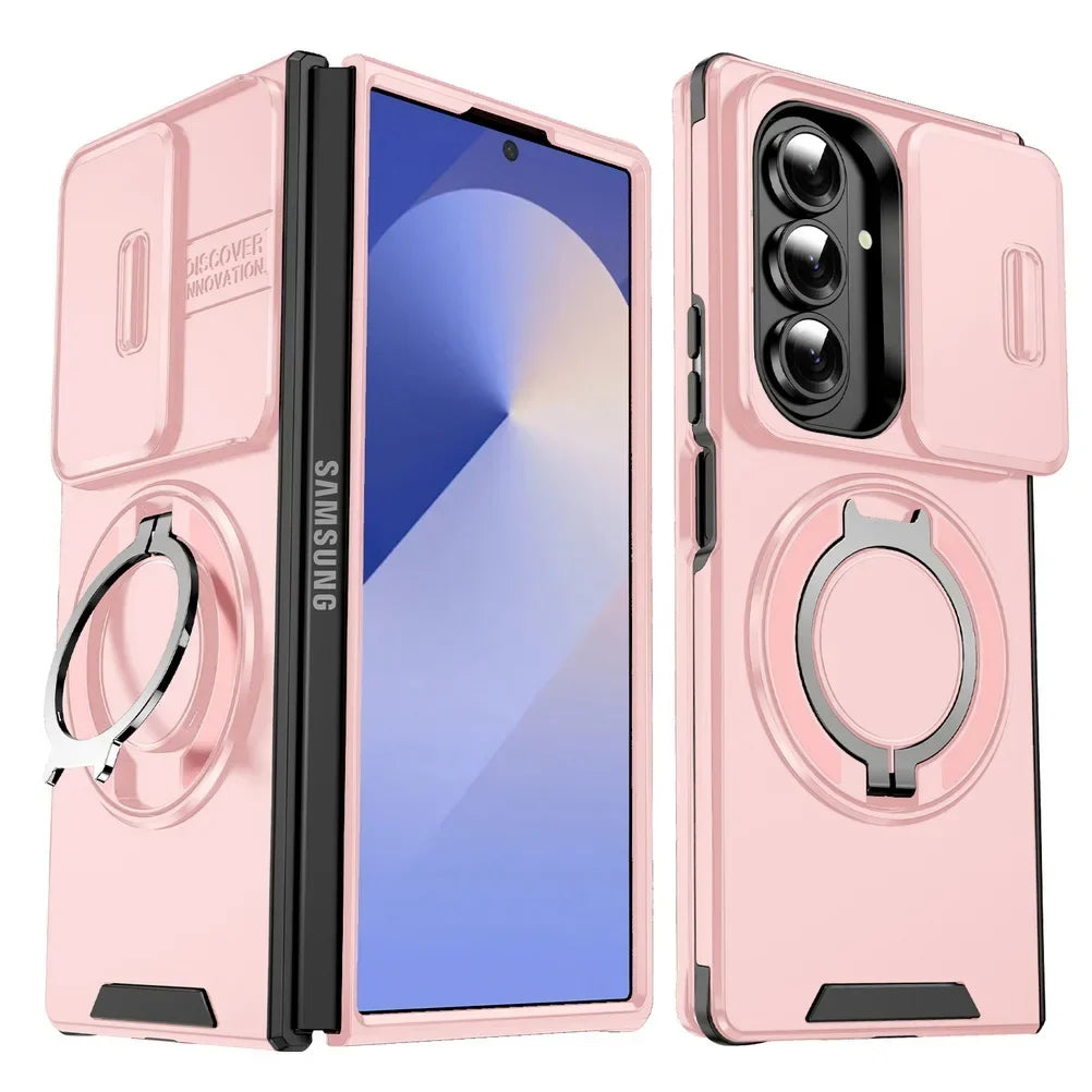 Magnetic Kickstand Case with Slide Camera Protetction