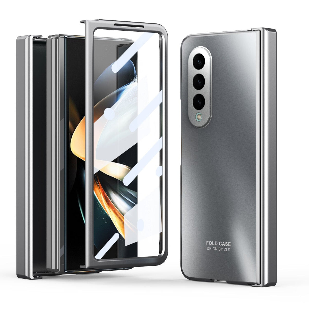 Shockproof Plating Hinge Case for Samsung Galaxy Z Fold 4