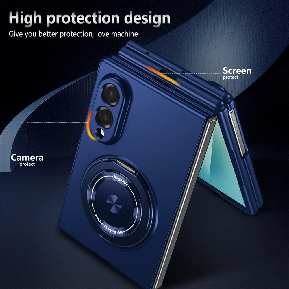Magnetic Ring Stand Armor For Galaxy Z Fold 8 Series