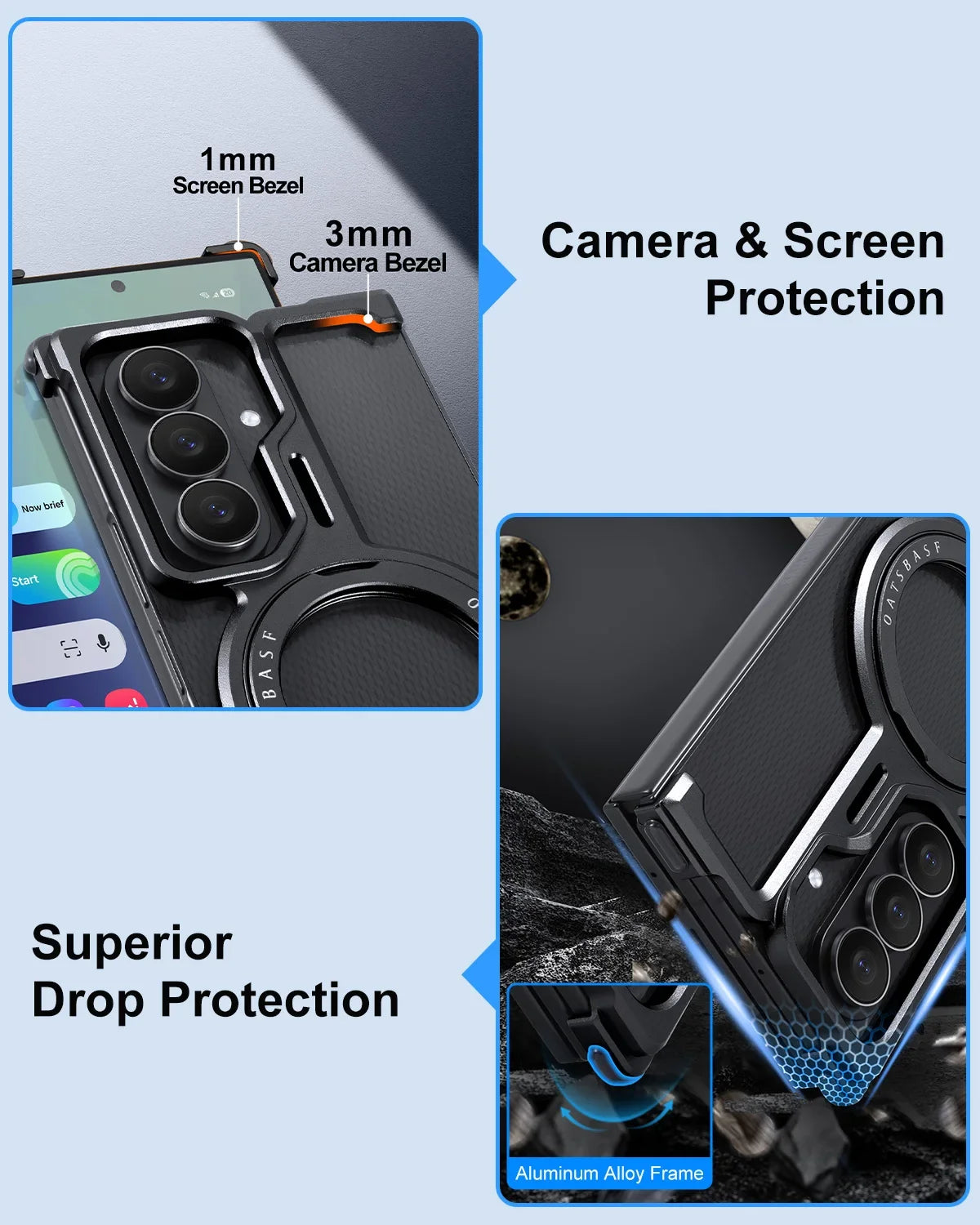 Armor Ring Kickstand Case For Galaxy Z TriFold