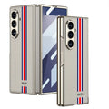 Luxury Stripe Leather Case