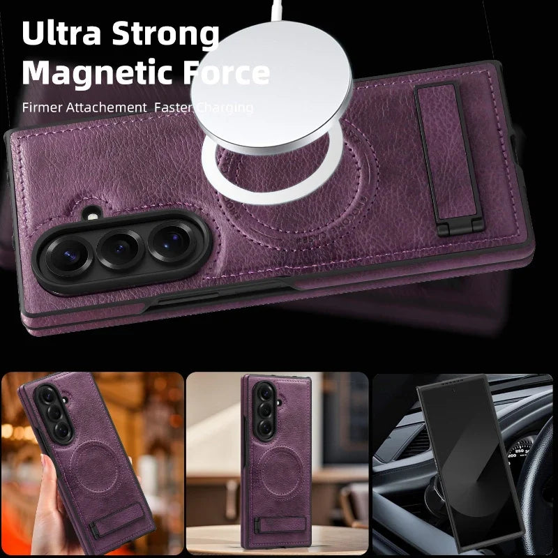 Leather MagSafe Case with Kickstand