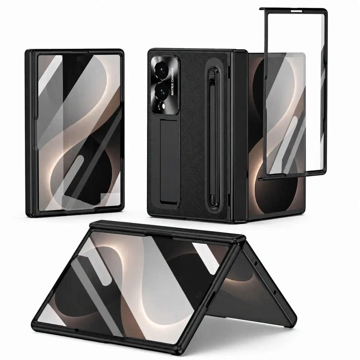 Stylus Stand Armor Case For Galaxy Z Fold Series